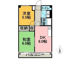 レジデンスアダージオ【2階】の間取り